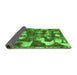 Sideview of Abstract Green Modern Rug, abs908grn