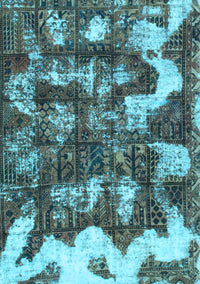 Abstract Light Blue Modern Rug, abs908lblu