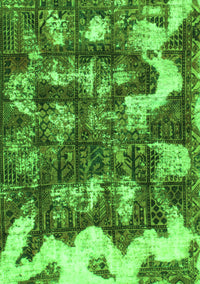 Abstract Green Modern Rug, abs908grn