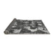 Sideview of Abstract Gray Modern Rug, abs908gry