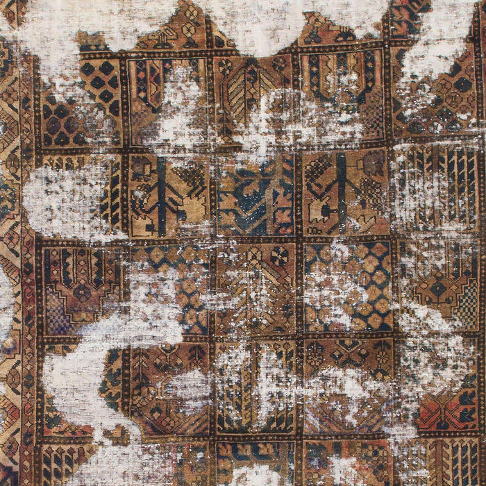 Abstract Dark Brown Modern Rug, abs908