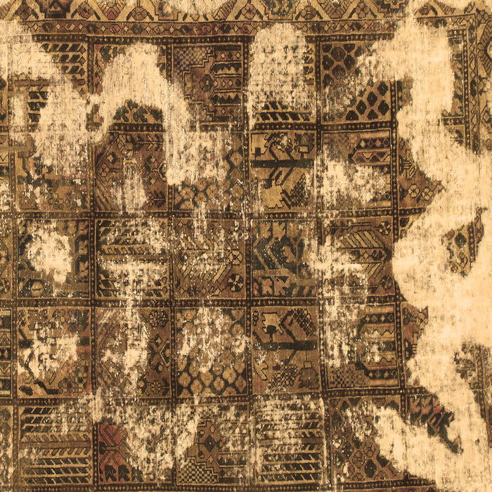 Square Machine Washable Abstract Brown Modern Rug, wshabs908brn