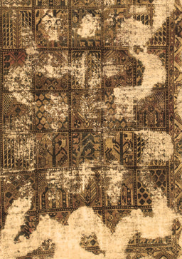Abstract Brown Modern Rug, abs908brn