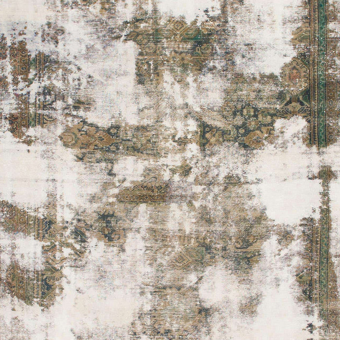 Abstract Khaki Green Modern Rug, abs909