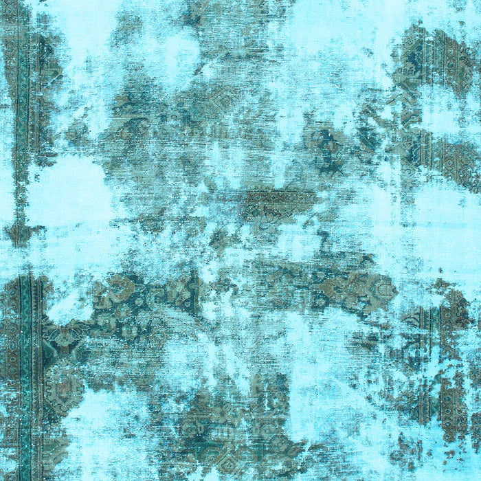 Abstract Light Blue Modern Rug, abs909lblu