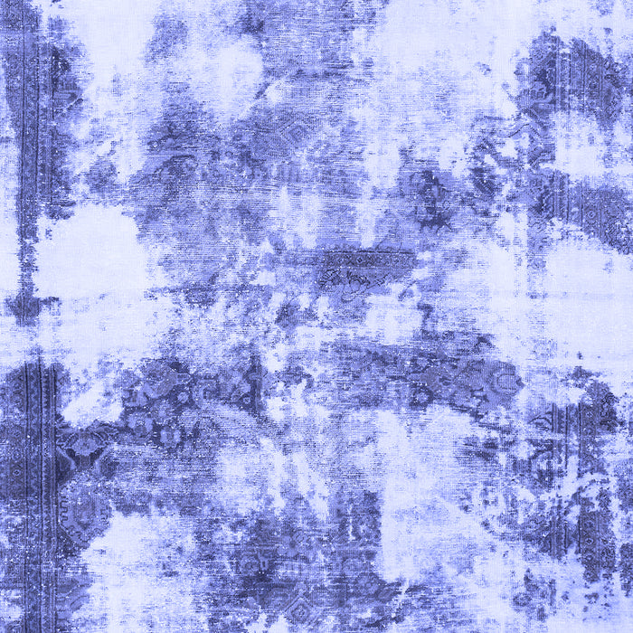 Machine Washable Abstract Blue Modern Rug, wshabs909blu