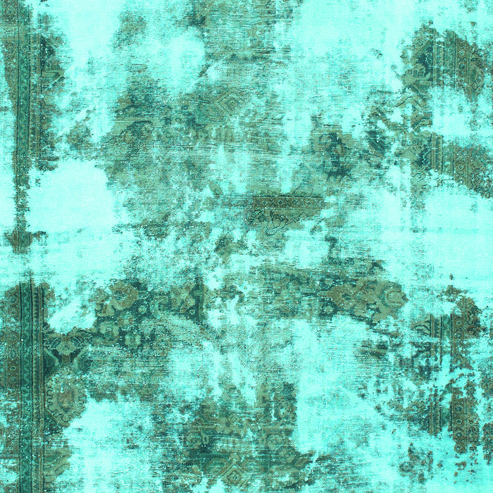 Abstract Turquoise Modern Rug, abs909turq