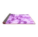 Sideview of Abstract Purple Modern Rug, abs909pur