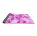 Sideview of Abstract Pink Modern Rug, abs909pnk