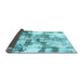 Sideview of Abstract Light Blue Modern Rug, abs909lblu