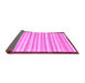 Sideview of Abstract Purple Modern Rug, abs90pur