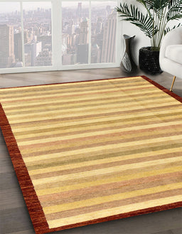 Abstract Orange Modern Rug in Family Room, abs90