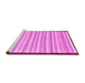 Sideview of Machine Washable Abstract Purple Modern Area Rugs, wshabs90pur