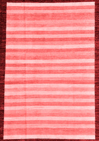 Abstract Red Modern Rug, abs90red