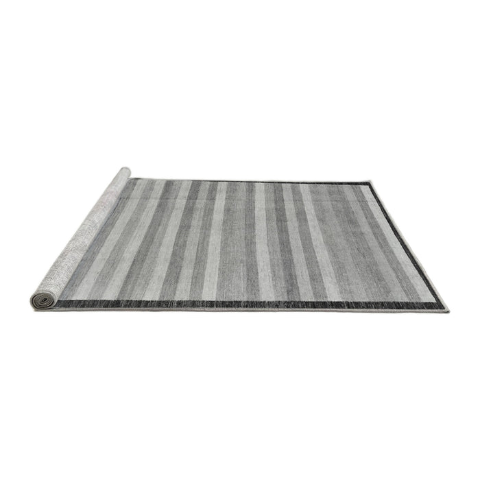 Sideview of Machine Washable Abstract Gray Modern Rug, wshabs90gry