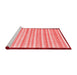 Modern Red Washable Rugs