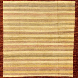 Square Abstract Orange Modern Rug, abs90