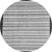 Round Machine Washable Abstract Gray Modern Rug, wshabs90gry