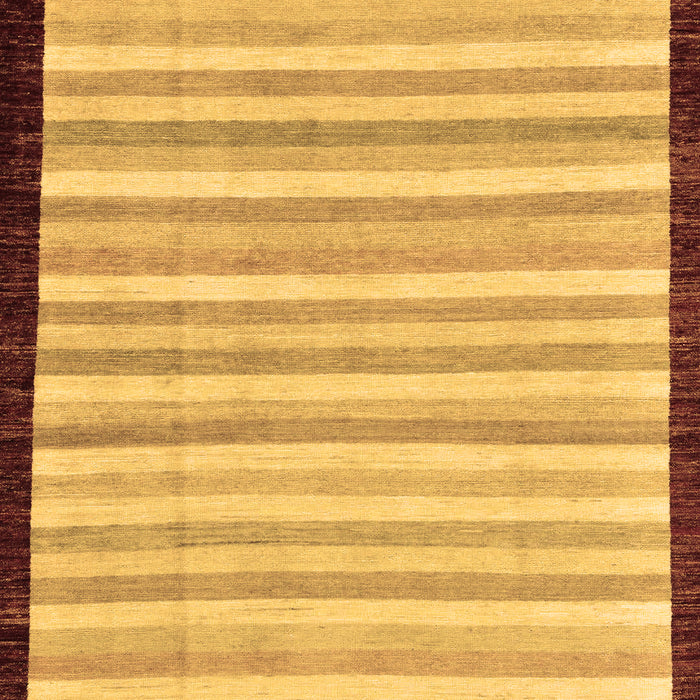 Machine Washable Abstract Brown Modern Rug, wshabs90brn