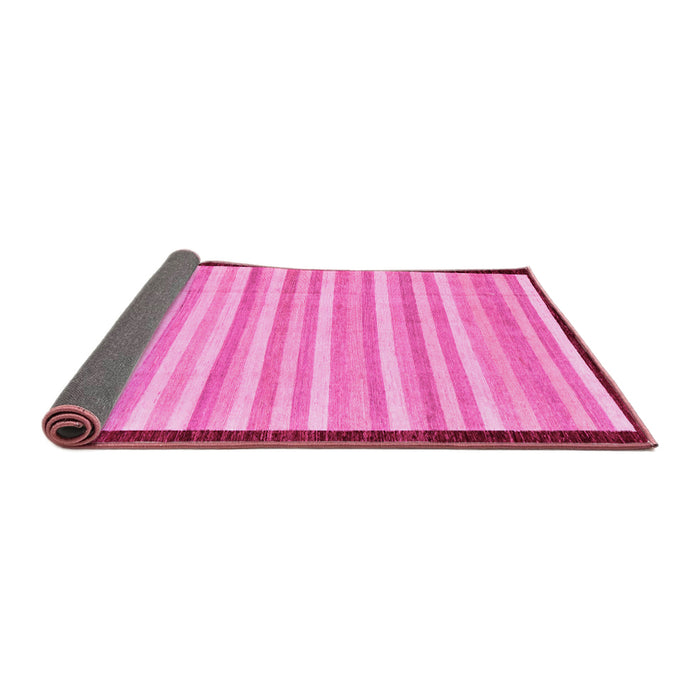 Sideview of Abstract Pink Modern Rug, abs90pnk