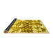 Sideview of Abstract Yellow Modern Rug, abs910yw