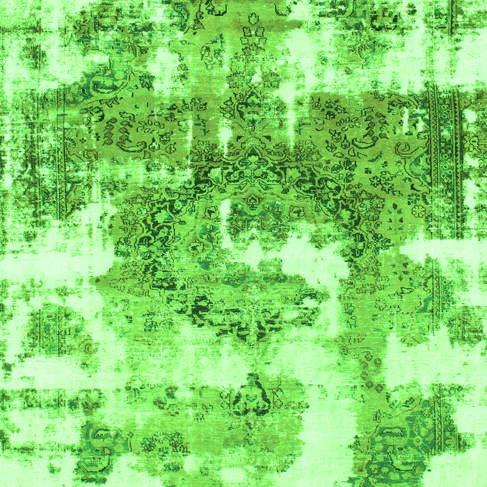 Machine Washable Abstract Green Modern Area Rugs, wshabs910grn