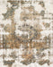 Abstract Dark Almond Brown Modern Rug, abs910