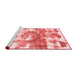 Modern Red Washable Rugs