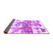 Sideview of Abstract Purple Modern Rug, abs910pur