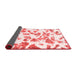 Abstract Red Modern Area Rugs