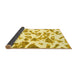 Sideview of Abstract Yellow Modern Rug, abs911yw