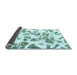 Sideview of Abstract Light Blue Modern Rug, abs911lblu