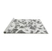 Sideview of Machine Washable Abstract Gray Modern Rug, wshabs911gry