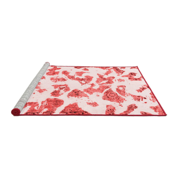Modern Red Washable Rugs