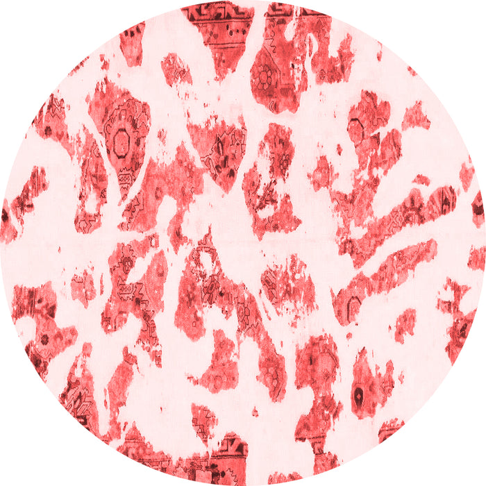 Machine Washable Abstract Red Modern Rug, wshabs911red