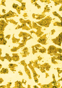 Abstract Yellow Modern Rug, abs911yw