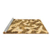 Sideview of Machine Washable Abstract Brown Modern Rug, wshabs912brn