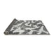 Sideview of Abstract Gray Modern Rug, abs912gry