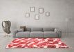 Modern Red Washable Rugs