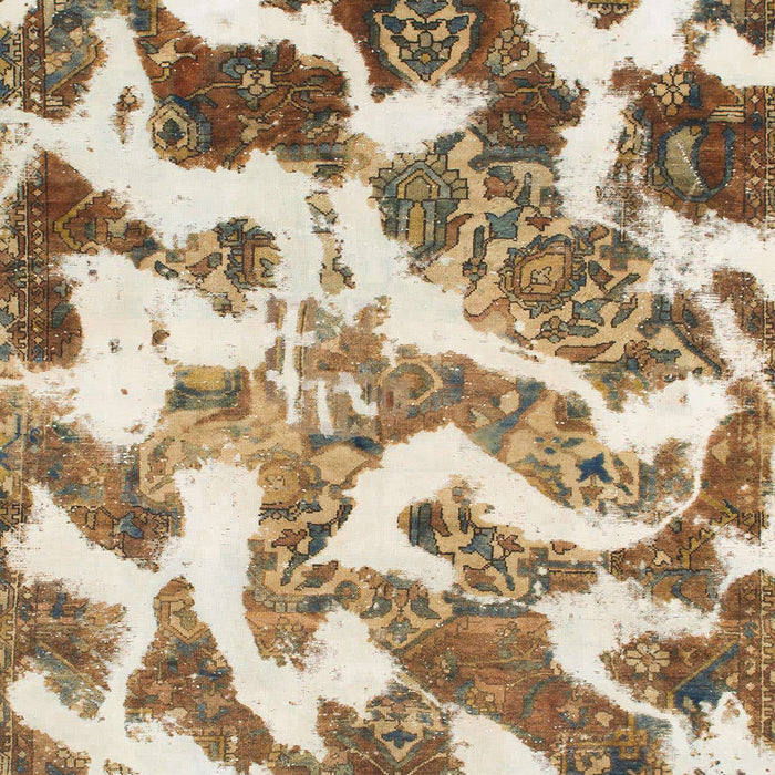 Abstract Deep Peach Orange Modern Rug, abs912