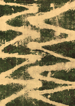 Abstract Brown Modern Rug, abs913brn