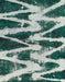 Abstract Teal Green Modern Rug, abs913