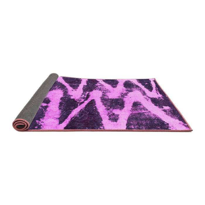 Sideview of Abstract Pink Modern Rug, abs913pnk