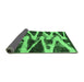 Sideview of Abstract Emerald Green Modern Rug, abs913emgrn