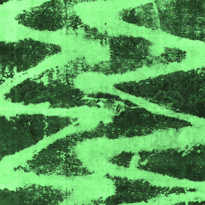 Machine Washable Abstract Emerald Green Modern Area Rugs, wshabs913emgrn