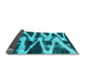 Sideview of Abstract Light Blue Modern Rug, abs913lblu