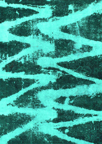 Abstract Turquoise Modern Rug, abs913turq