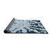 Sideview of Abstract Blue Modern Rug, abs914