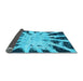 Sideview of Abstract Light Blue Modern Rug, abs914lblu