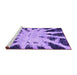 Sideview of Machine Washable Abstract Purple Modern Area Rugs, wshabs914pur